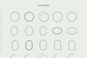 Botanical line art logo elements, a Branding & Logo Template by Katerina.Sea.Design (Thumbnail 6 of 11)