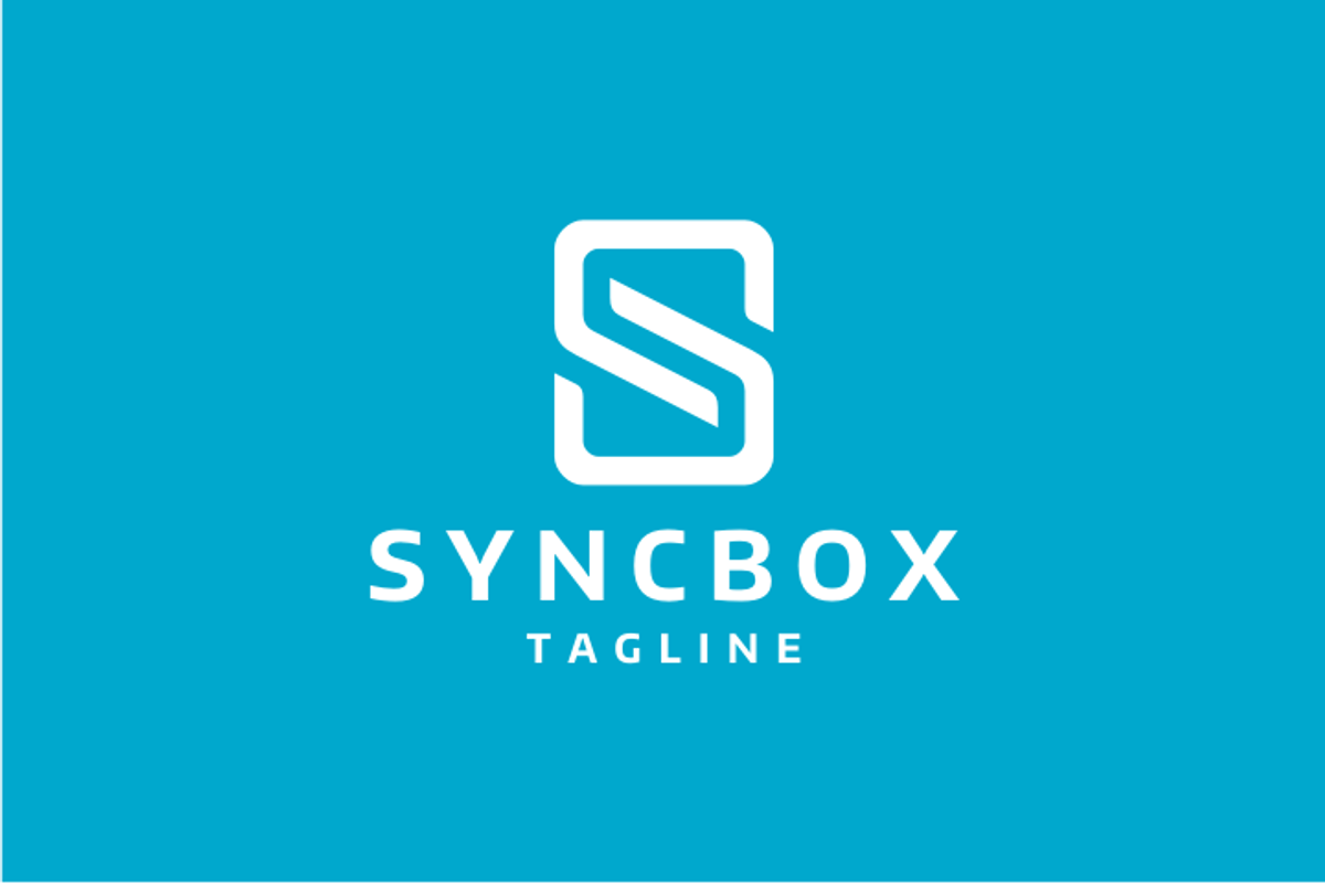 Sync Box Letter S Tech Logo Template, a Branding & Logo Template by yopie (Photo 3 of 4)