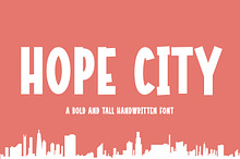 Hope City Bold and Tall Handwritten