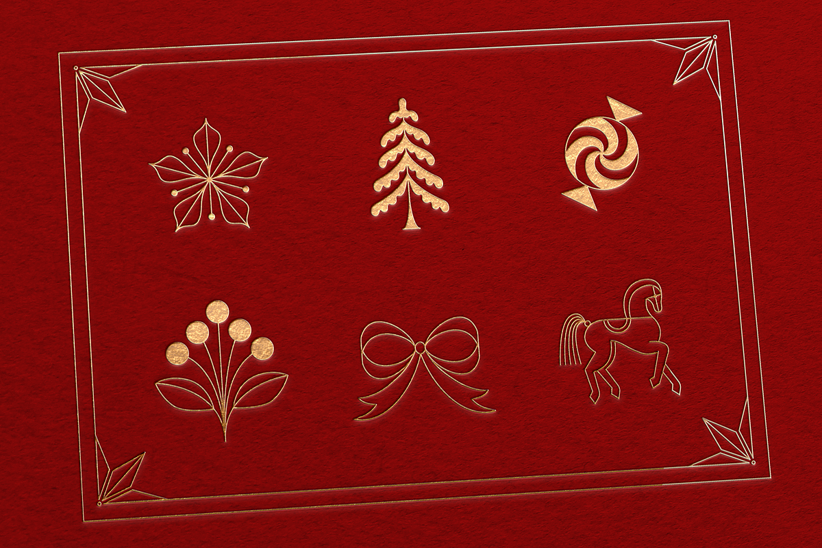 Christmas linear design elements, an Object Graphic by venimo (Photo 8 of 12)