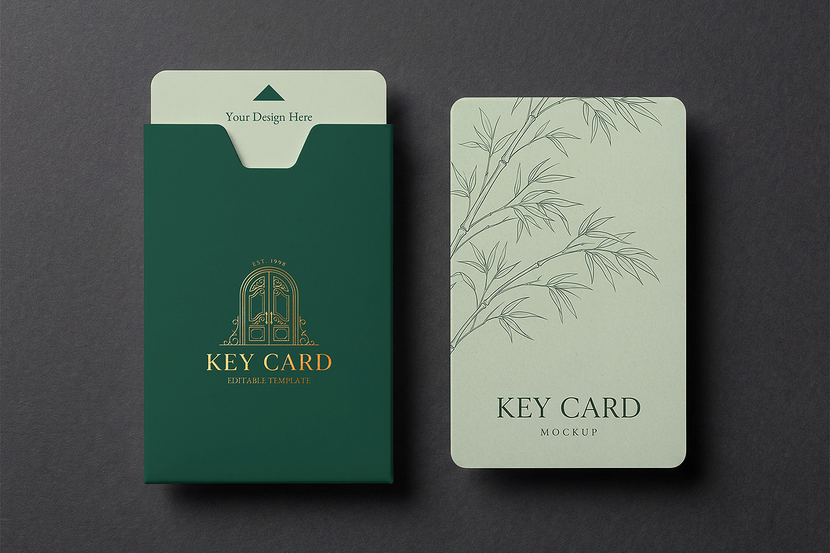 Key Card Holder Mockup Set, an Advertising Mockup by graphypix (Photo 2 of 4)