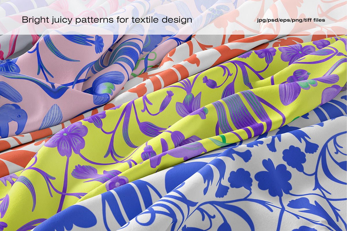 Indian elephant patterns, a Pattern Graphic by ANAKOTO (Photo 5 of 6)