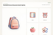 3D School & Education, an Emoji Icon by River Visual (Thumbnail 3 of 5)