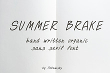 Organic Sans Serif Hand Written Font