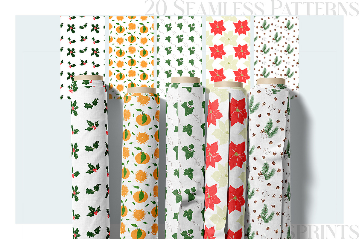 Winter floral clipart collection, an Illustration by lilisprints (Photo 5 of 7)
