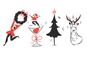 MERRY & CHIC, a Seasonal Illustration by Anastasy_helter (Thumbnail 8 of 13)