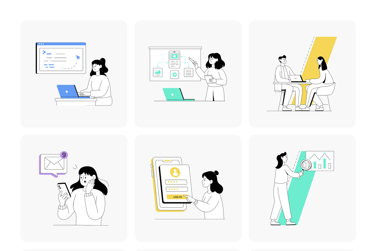Work Illustrations, a Work Illustration by Vectors Market (Photo 10 of 12)