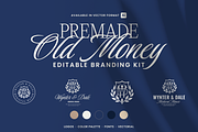 Old Money WD Monogram Logo Kit, a Branding & Logo Template by Headfonts (Thumbnail 1 of 8)