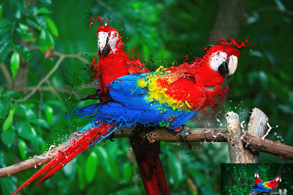 Shatter Photoshop Action, an Action Add-On by MRI STUDIO (Photo 2 of 10)