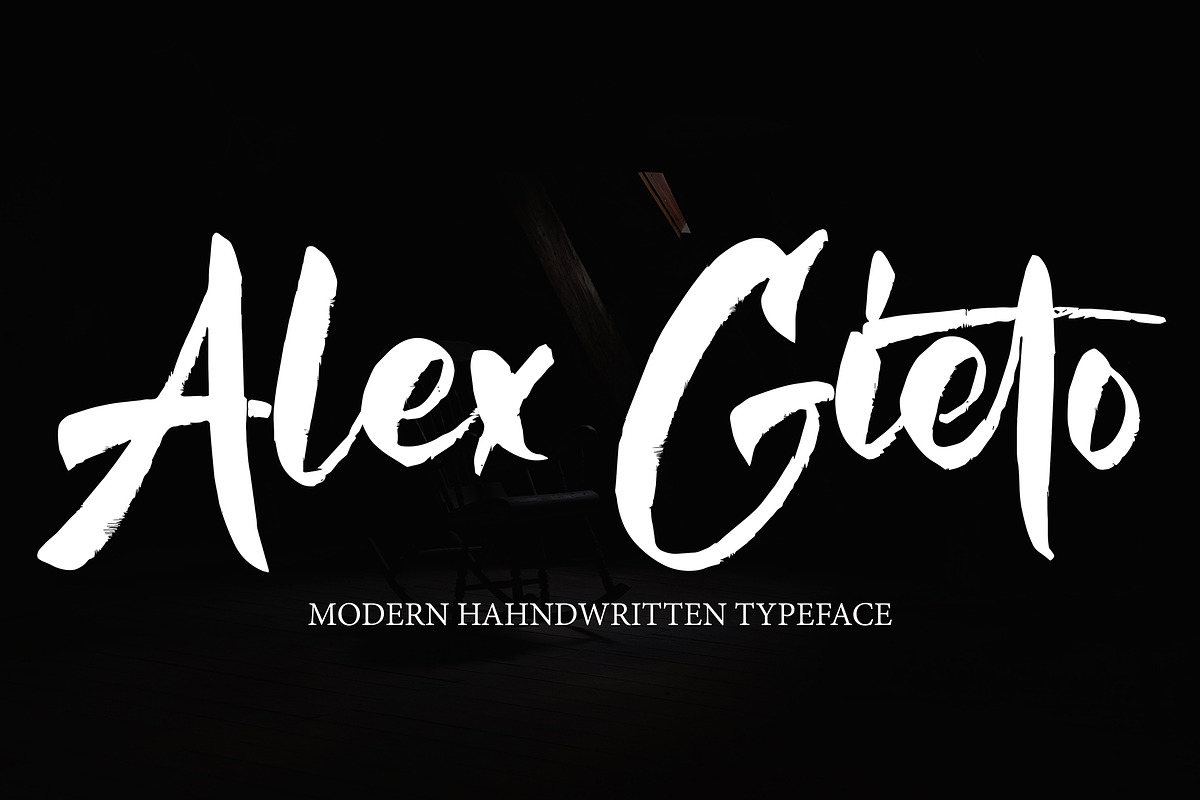Gottera, a Script Font by pineungtype (Photo 3 of 7)