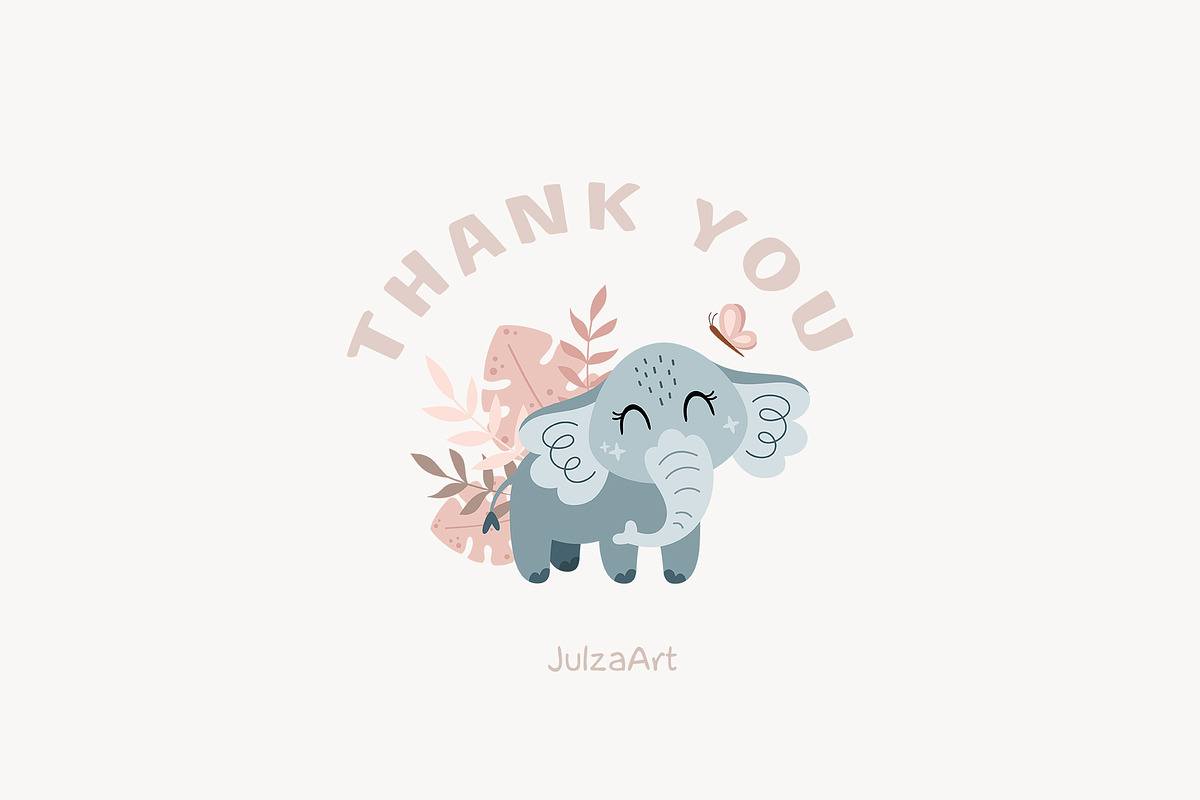 Jungle animals collection, an Animal Illustration by JulzaArt (Photo 8 of 8)