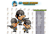 Robbers 2D Game Sprites, an Illustration by DionArtworks