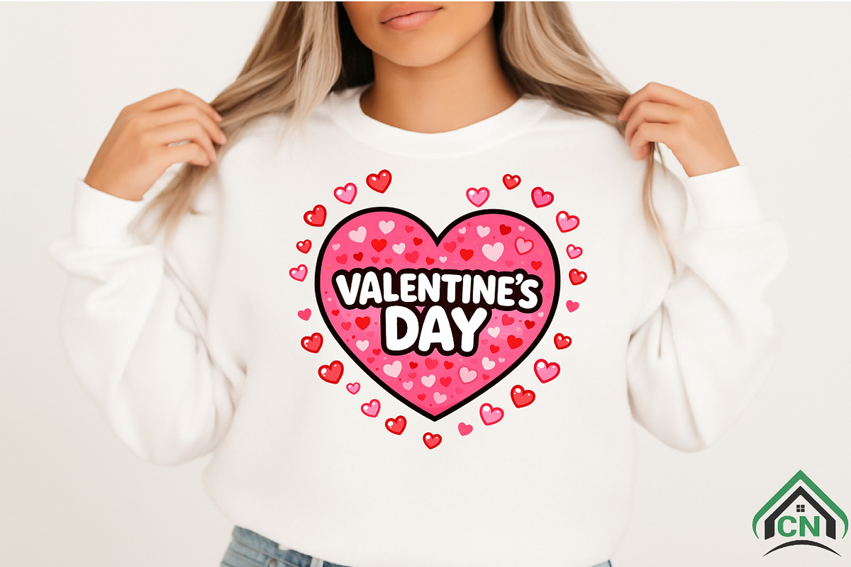 Valentine’s Day Cute Heart PNG, an Illustration by Craft Nest (Photo 2 of 4)