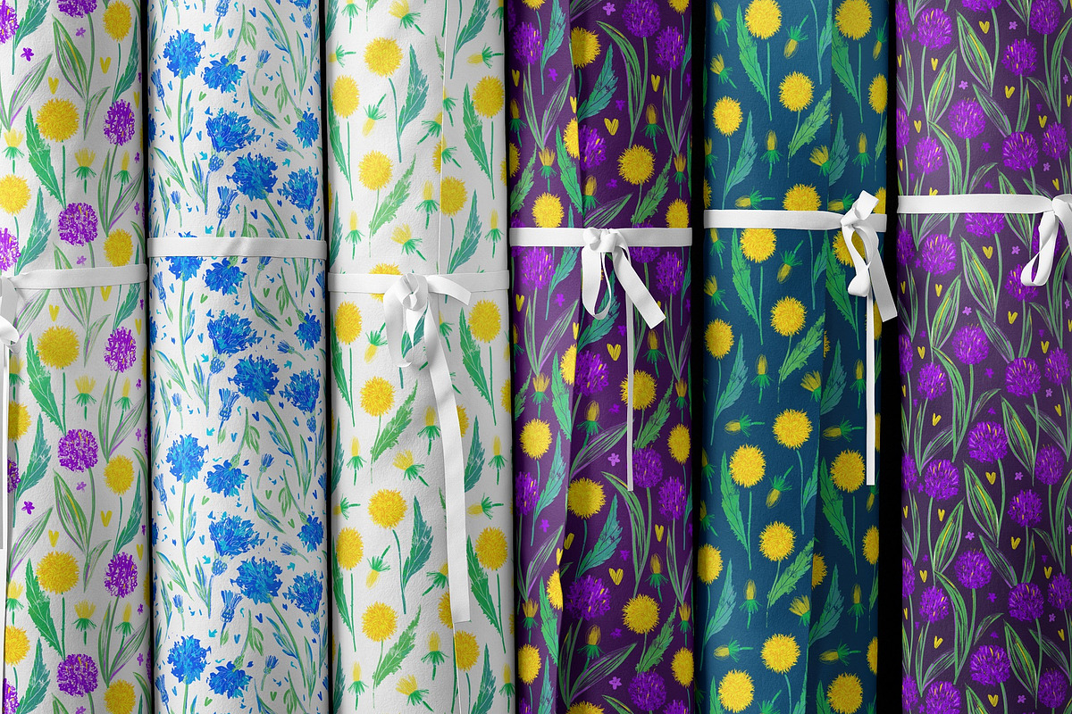 Wildflowers Pattern Collection, a Pattern Graphic by MarynArts (Photo 3 of 7)