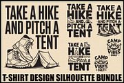 Camping T-Shirt Quote Bundle, an Illustration by jahid234 (Thumbnail 8 of 8)