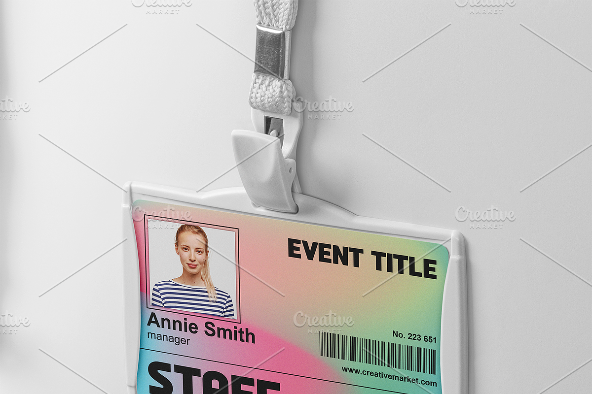 Simple ID Badge, a Card Template by Tzochko (Photo 4 of 6)
