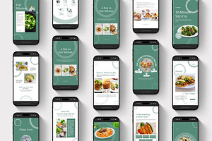 Food & Restaurant Instagram Bundle, a Social Media Template by TheBrightGrap