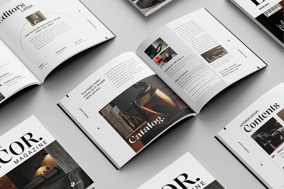 Square Interior Design Magazine, a Magazine Template by Spark_Creative (Photo 2 of 16)