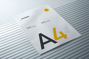 A4 Paper Flyer Mockup, an Advertising Mockup by Templeste