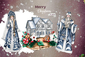 SEASONAL SANTA CLAUS CLIPART