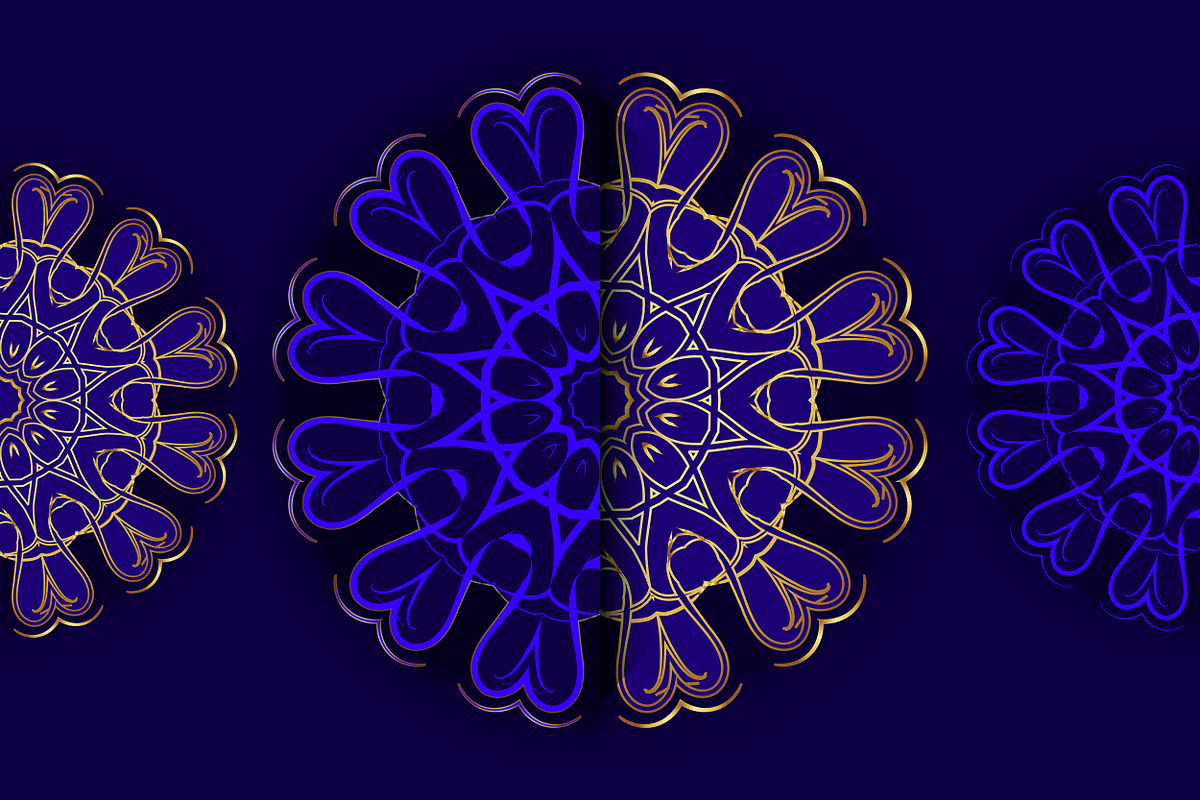 Mandala Oriental Floral art Bundle, a Background Graphic by NJ Himel (Photo 27 of 97)