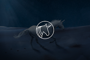 Minimalist Luxury Unicorn Logo