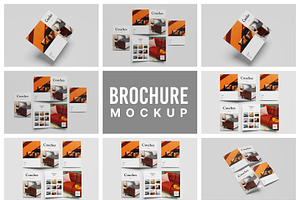 A4 Bifold Brochure Mockup Bundle 82