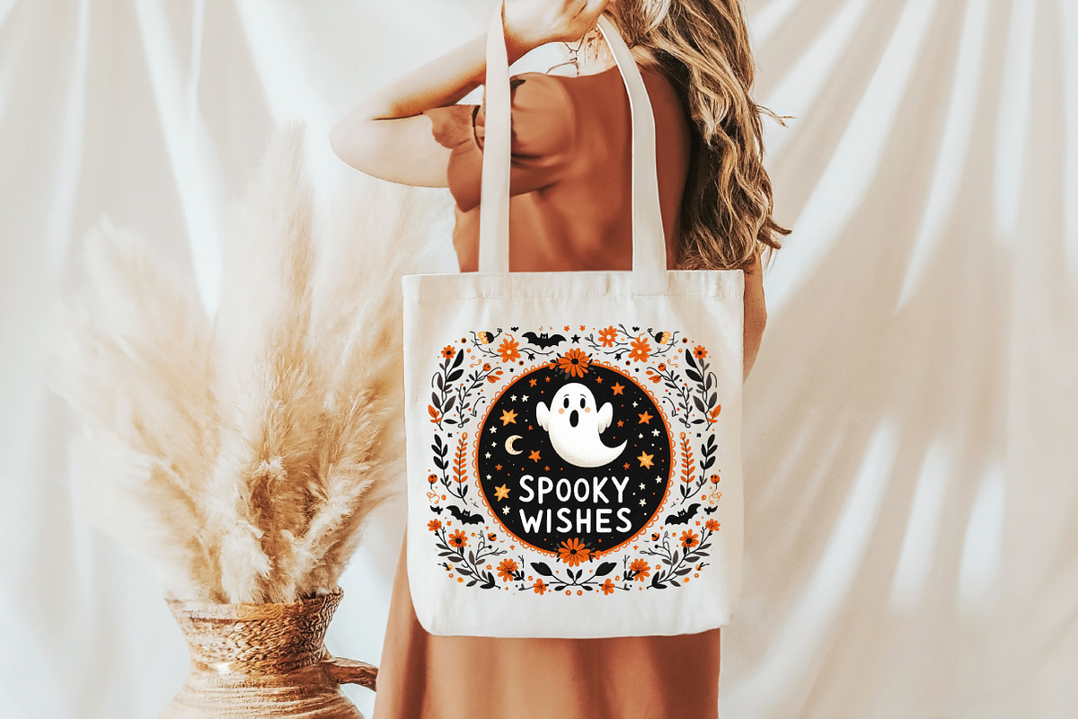 Spooky Wishes, Cute Halloween Ghost, an Illustration by Libby Wishes (Photo 4 of 6)