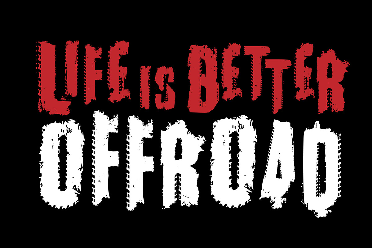 Off Road Font preview 6