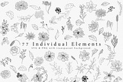 English Flower Garden, a Decorative Illustration by AW Studios (Thumbnail 2 of 6)