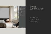 French Apartment: Bedroom Mockup 1, a Household Mockup by Blixa 6 Studios (Thumbnail 4 of 7)