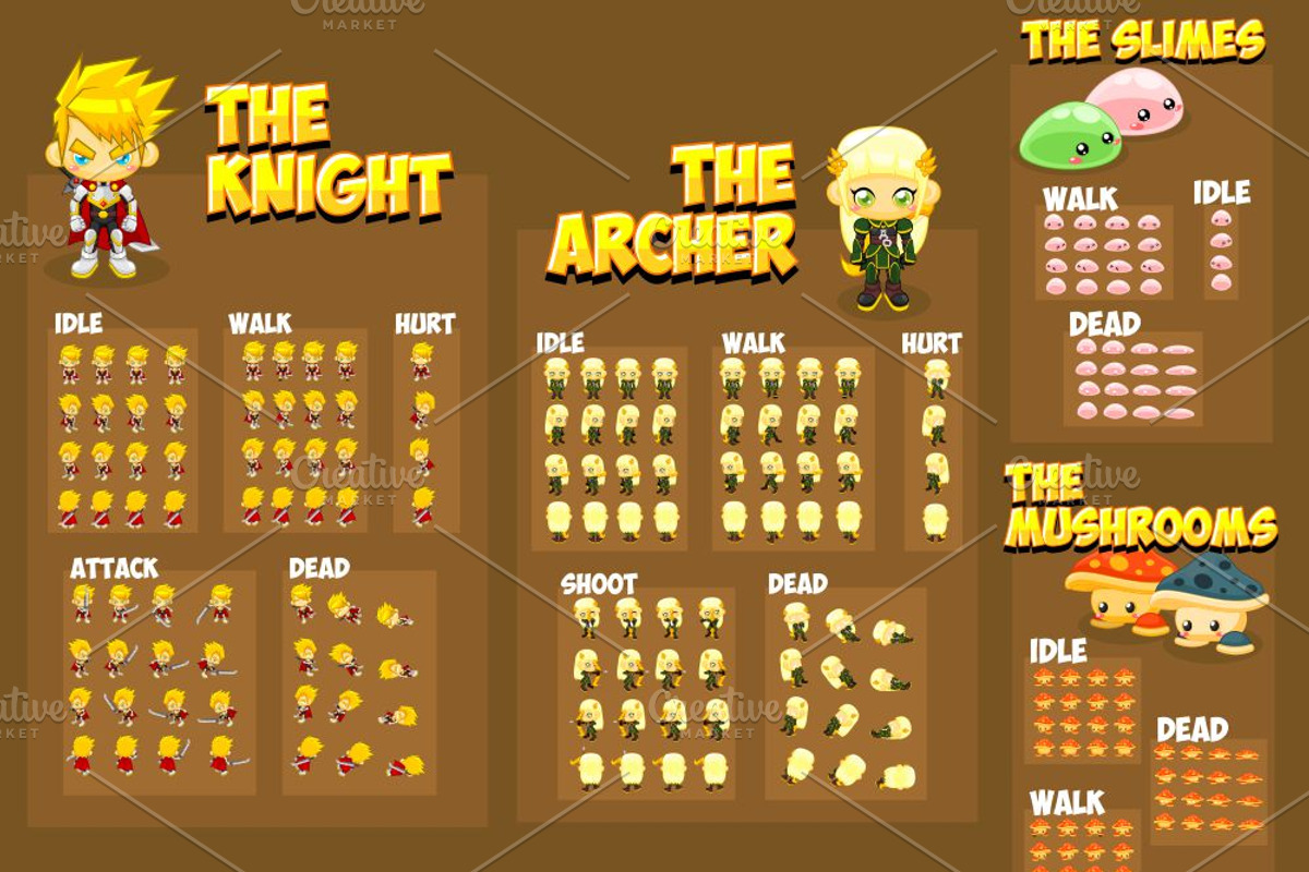 Game Sprites 1, an Illustration by pzUH (Photo 2 of 3)
