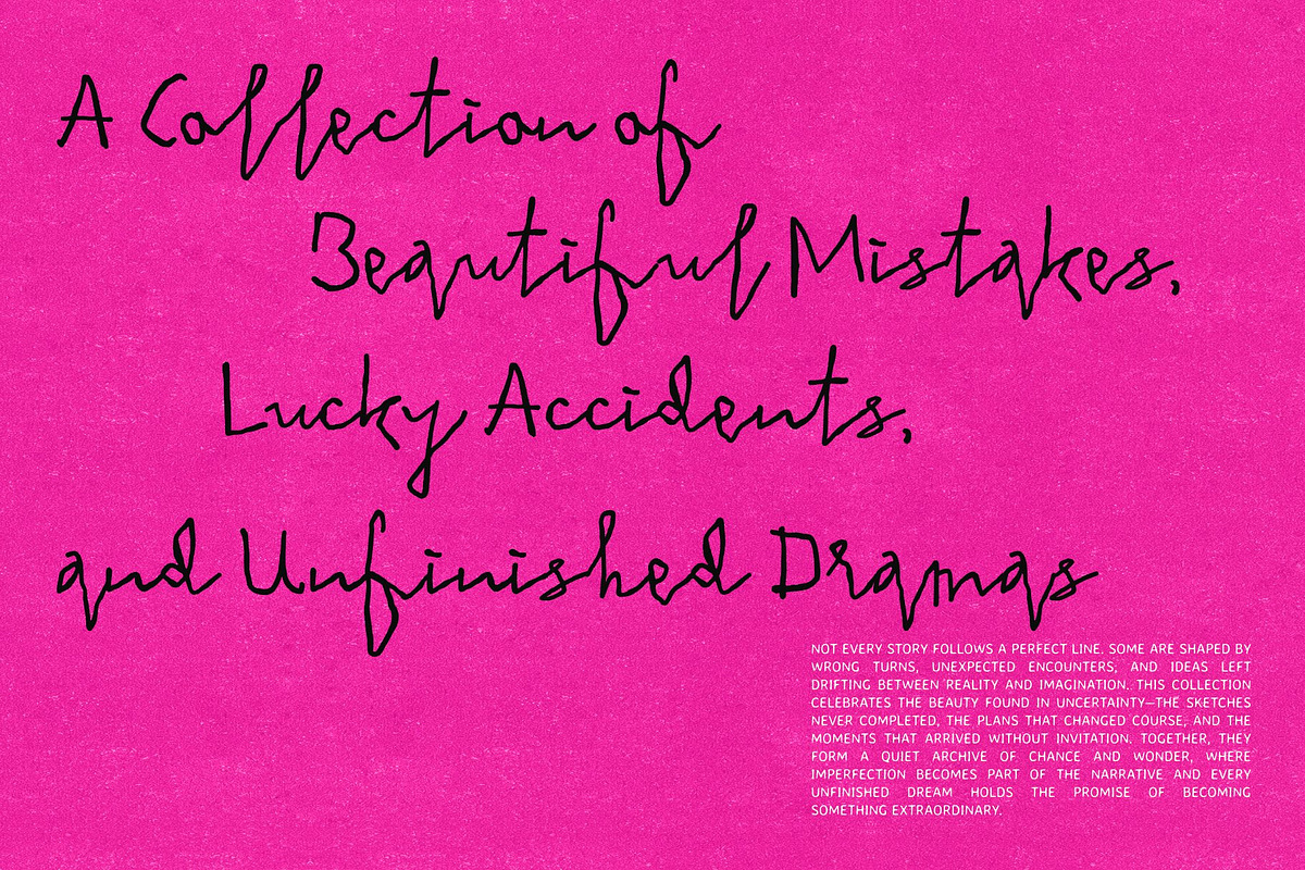 Raw Handwritten Script Bundle, a Script Font by Craft Supply Co. (Photo 7 of 11)