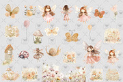 Fairy princess Watercolor Clipart, an Illustration by BigCakeBee (Thumbnail 3 of 4)