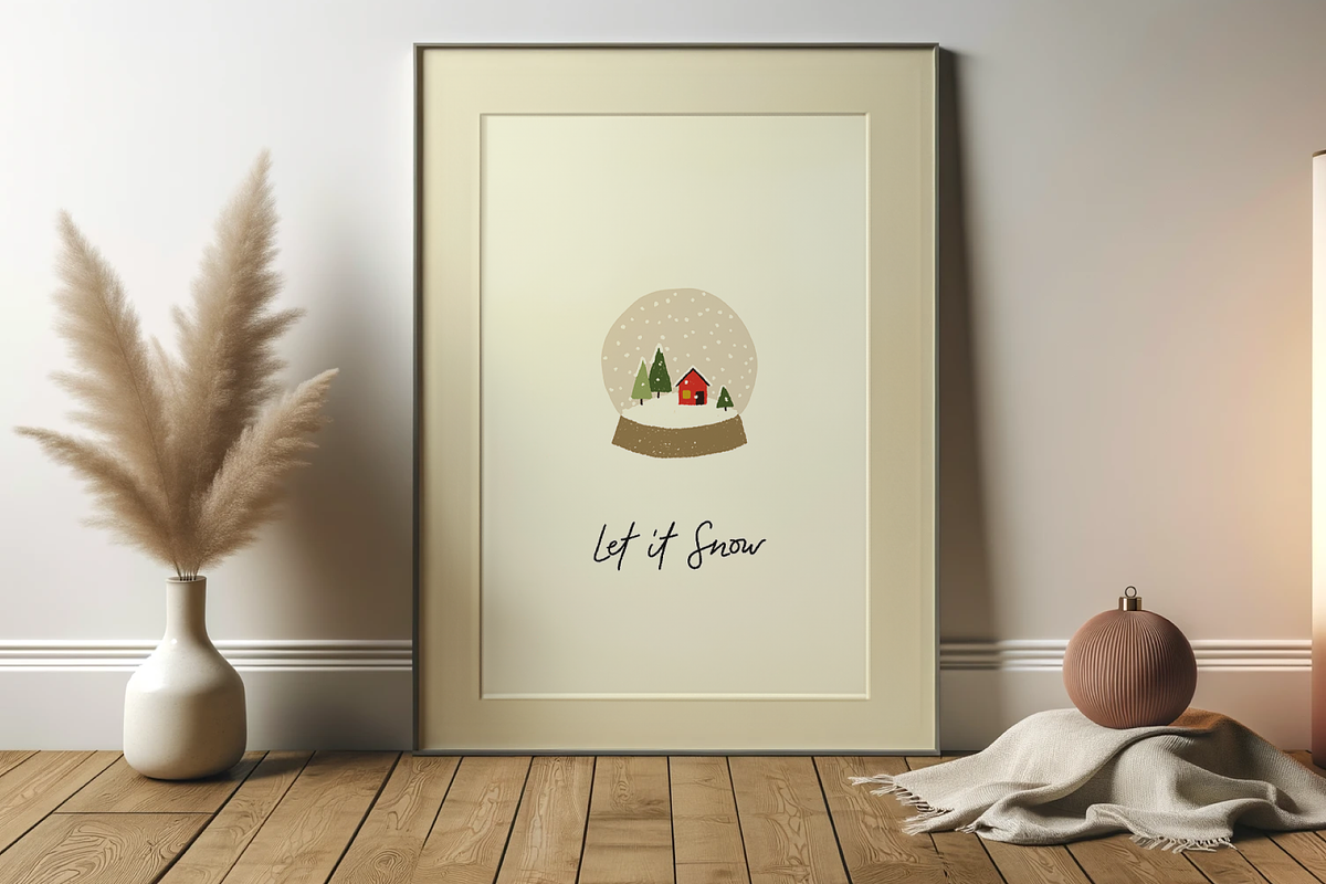 Festive Hand-Drawn Christmas Set, an Object Illustration by just a line (Photo 2 of 6)