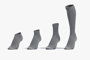 Single Socks On Tiptoe 3D Model