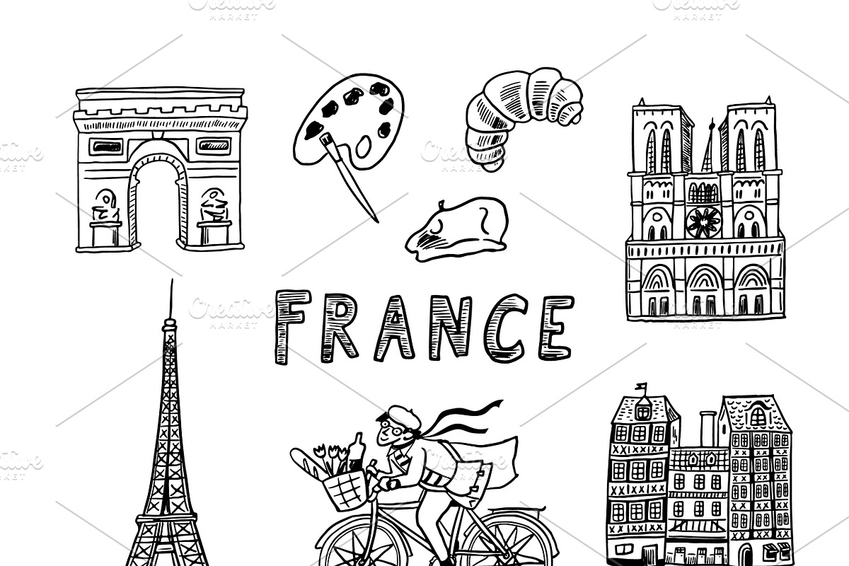 France Map, an Education Illustration by GooseFrol (Photo 5 of 13)