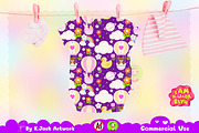 Baby Shower Balloon Ride Seamless, a Background Graphic by K.JackArtwork (Thumbnail 5 of 8)