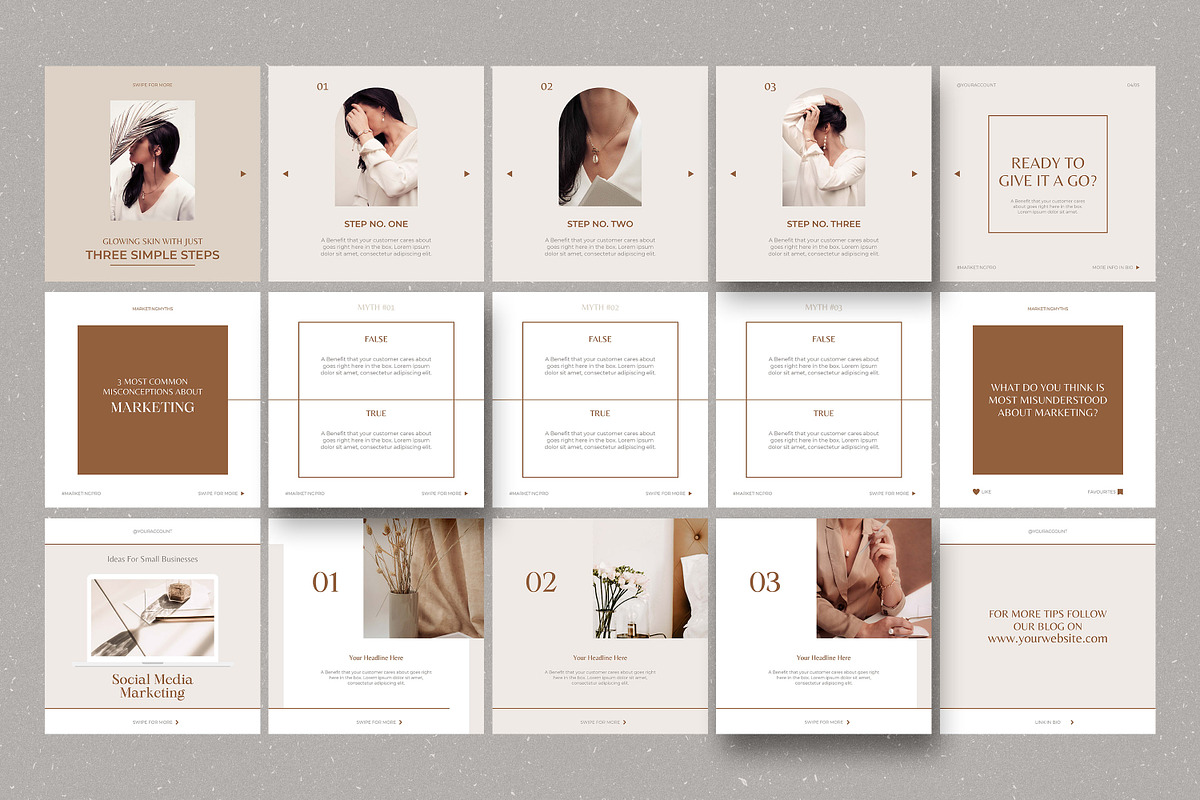 CANVA Instagram Corousel Templates, a Social Media Template by AndrewPixel (Photo 10 of 11)