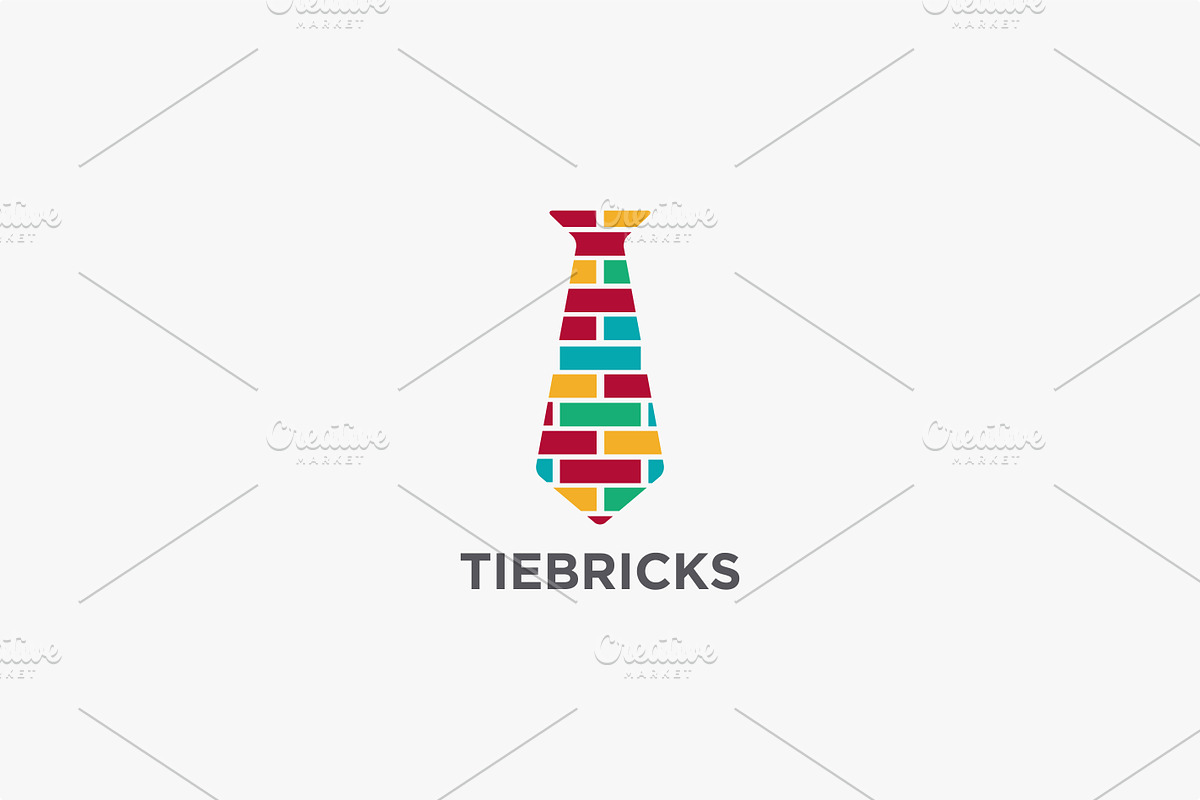 Bricks tie Logo icon, a Branding & Logo Template by DOMHOUZE