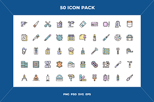 Handcrafts icons, an Outline Icon by Wencory