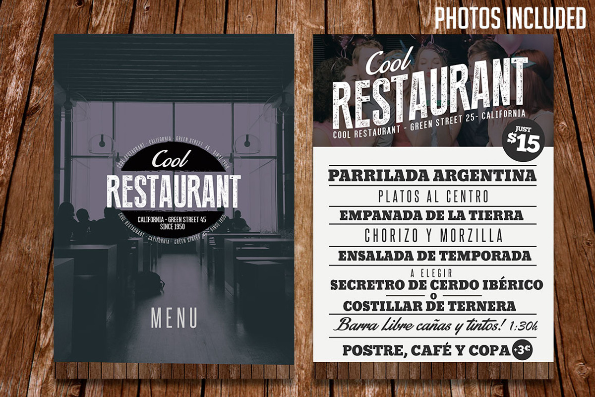 Restaurant Menu Template PSD, a Brochure Template by Graphicfy Templates (Photo 5 of 5)