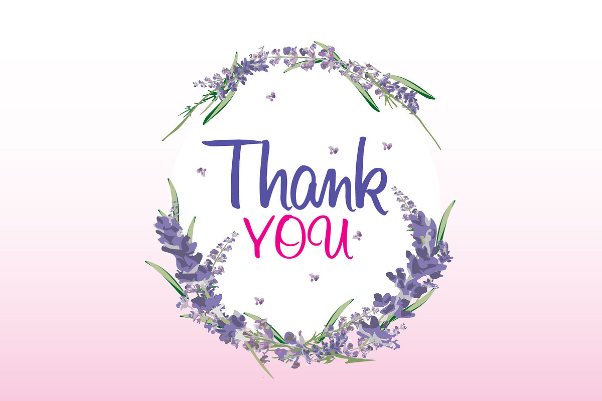 Lavender Wreath Vector Elements, an Illustration by audeemirza (Photo 4 of 5)