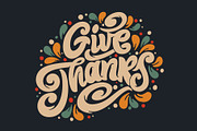Thanksgiving Day stickers, a Poster Template by Anna's Lettering (Thumbnail 2 of 15)