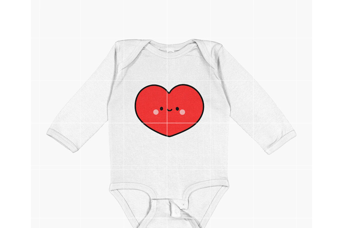 Baby Heart SVG | Cute Kawaii Heart, an Illustration by TheHitShop (Photo 8 of 10)