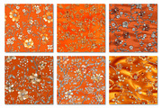 Rhinestone Embroidery Orange Fabric, a Texture Graphic by Dream Creation (Thumbnail 2 of 5)