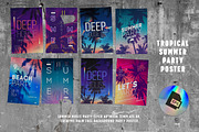 Tropical summer party poster, a Flyer Template by Re2deer (Thumbnail 2 of 5)