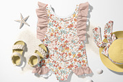 Soft Romantic Flower Pattern, a Pattern Graphic by StudioGlouna (Thumbnail 6 of 6)