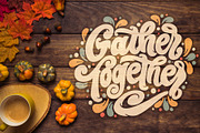 Thanksgiving Day stickers, a Poster Template by Anna's Lettering (Thumbnail 4 of 15)