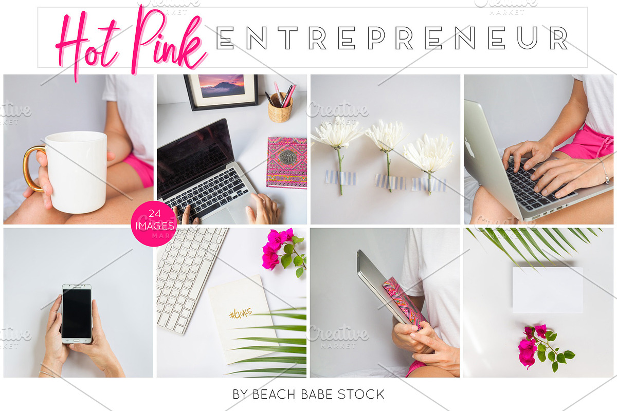 HOT PINK Entrepreneur, a Business Photo by Beach Babe Stock (Photo 1 of 7)